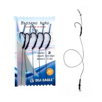 Вързани куки за монтаж на косъм Sea Eagle 545BL-MATT, (5 бр.)