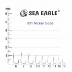 Куки с повод Sea Eagle 001N, (10 бр.) Куки с повод Sea Eagle 001N, (10 бр.)