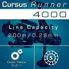 Макара Zebco Cursus Runner 4000