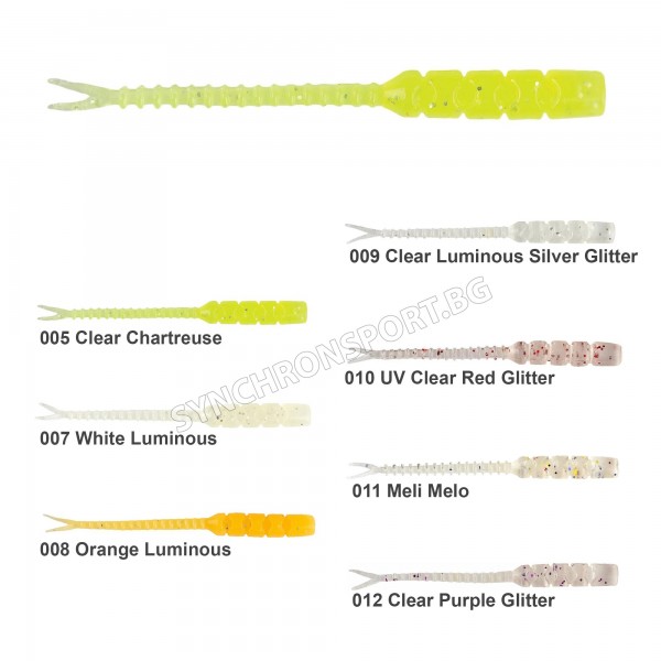Силиконов червей MUSTAD Hellgrammite Micro Finesse Bait AJW-HGM 5см (12бр.)