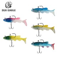 Силиконови рибки Sea Eagle модел 008 с кука, 8 см