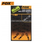 Вирбели FOX Edges Kwik Change Mini Hook Swivel 11, 10бр. Вирбели FOX Edges Kwik Change Mini Hook Swivel 11, 10бр.