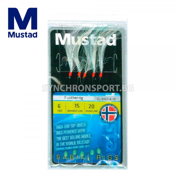 Чепаре Mustad Feather Sabiki Rig CL-RIG7