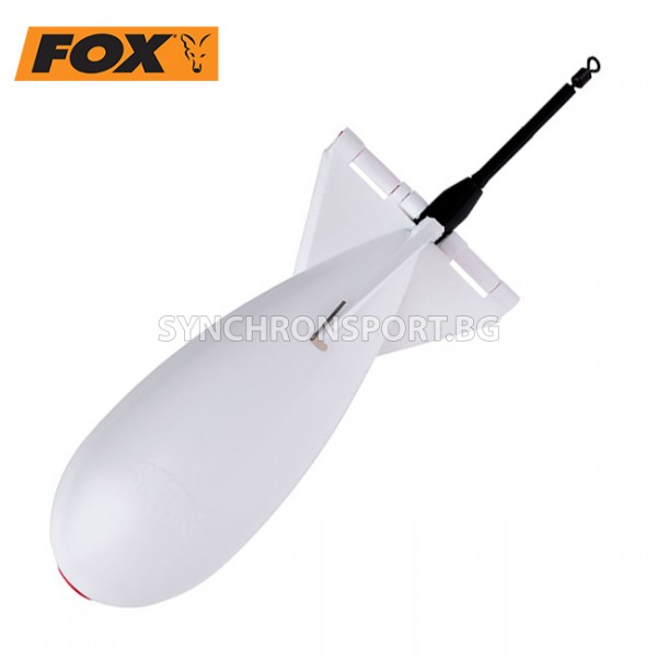 Ракета за захранка FOX Spomb Midi, бяла