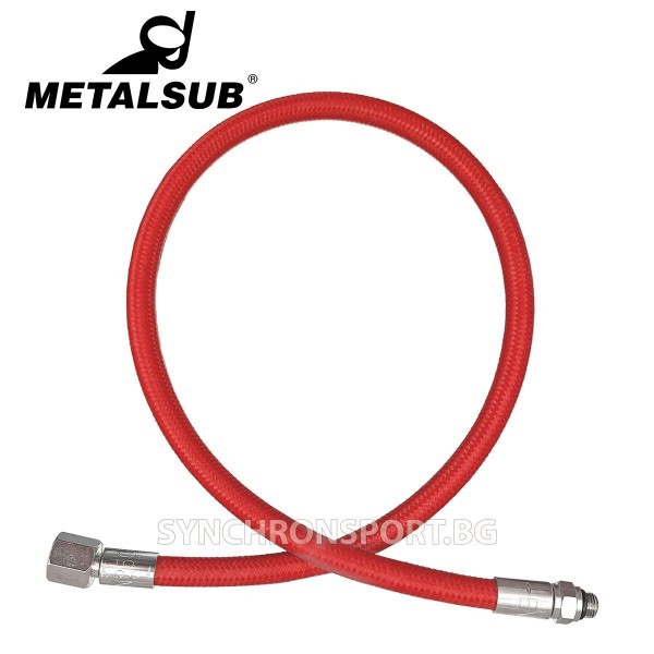 Маркуч за ниско налягане Metalsub 76см, червен